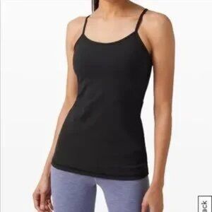 lululemon athletica Power Y Tank in *Luon jersey in black